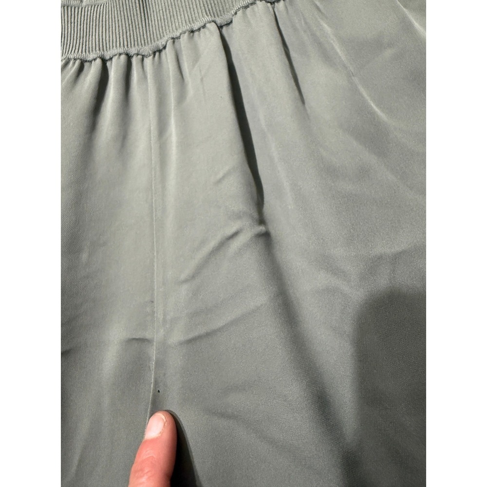 Theory Women's Ribbed Waist Jumpsuit Medium Silk Designer Wide Leg Career HH28 - Picture 3 of 9
